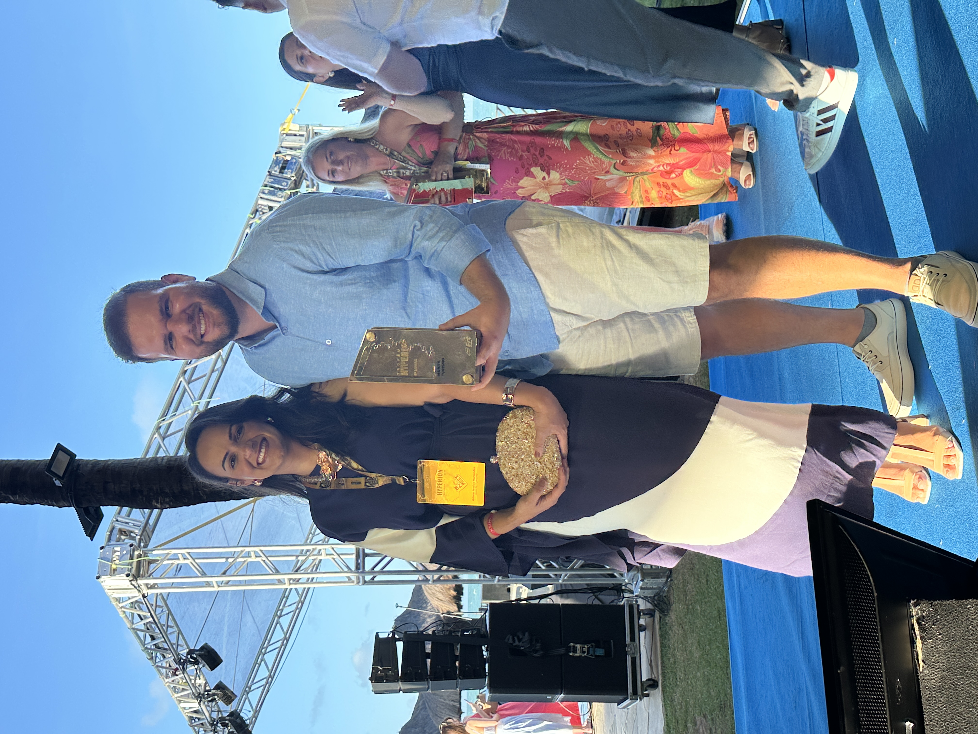 Filipe e Ariane Pimentel na premiação da Maritê Turismo