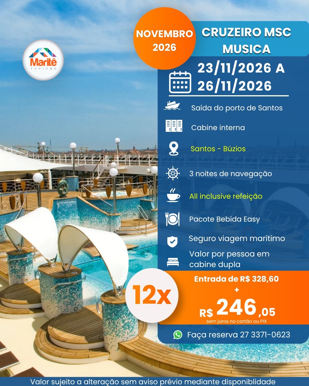 Oferta: Cruzeiro MSC Música